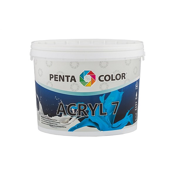 Dispersijas krāsa Pentacolor Acryl 7. balta. 3 l