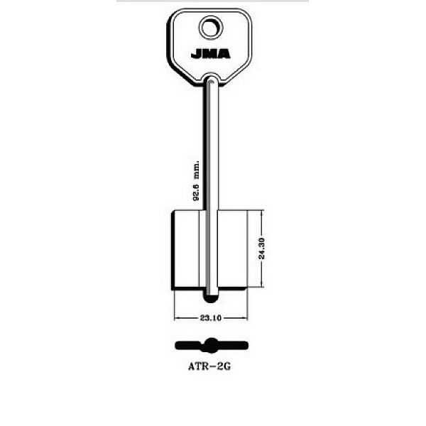 BLANK KEY ATR-2G