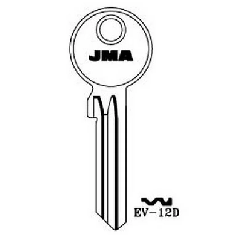 Atslēgas sagatave JMA EV-12D. 5 gab. iepakojumā
