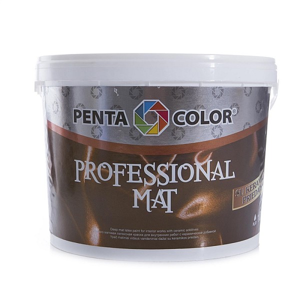 Dispersijas krāsa Pentacolor Professional Matt. balta. 10 l