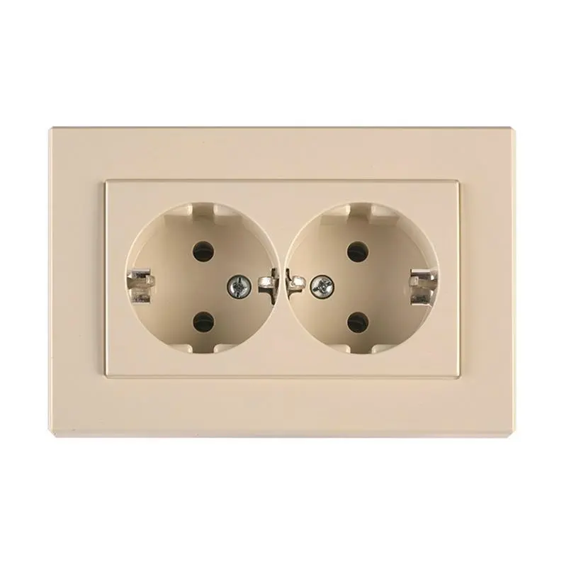 SOCKET DOUBLE EARTHED BEIGE XP SOCKET DOUBLE EARTHED BEIGE XP