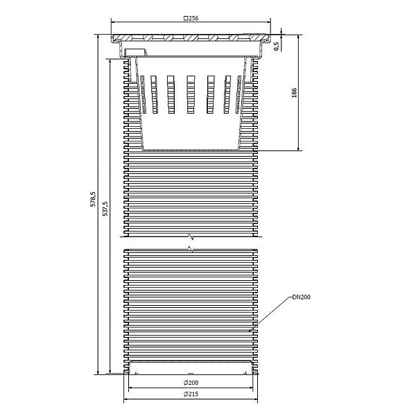 WELL-DRAIN ACCU GULLY 256X256