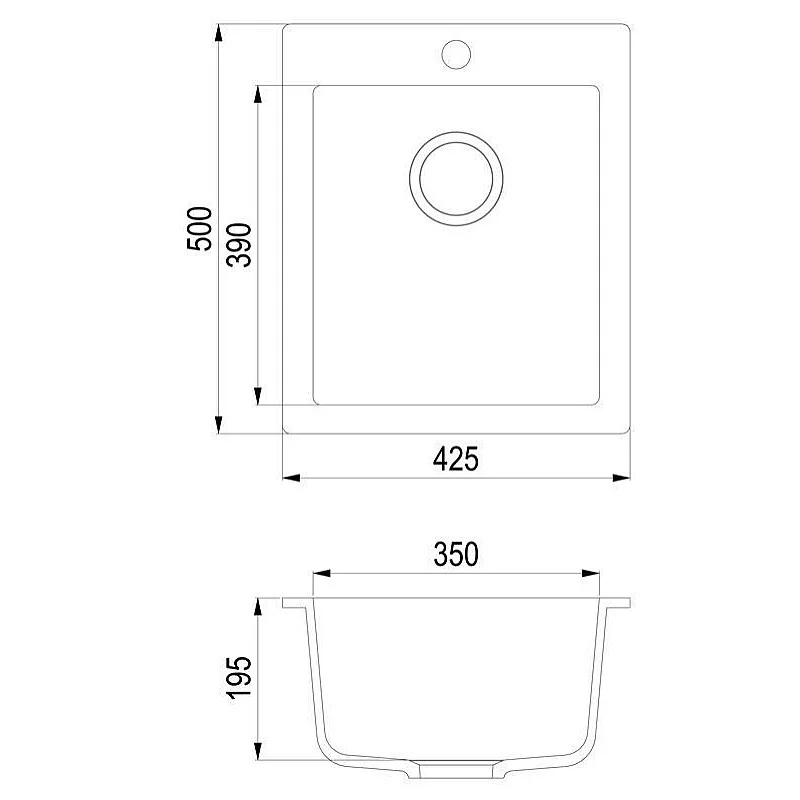 KVADRĀTA FORMAS IZLIETNE „SQS 100-601 W“ (AKVASANITA) KVADRĀTA FORMAS IZLIETNE „SQS 100-601 W“ (AKVASANITA)