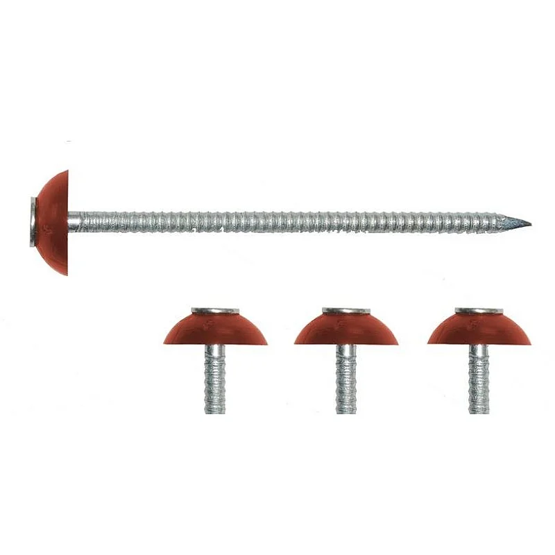 BITUMEN CORRUG.SHEET NAIL RED 200PCS