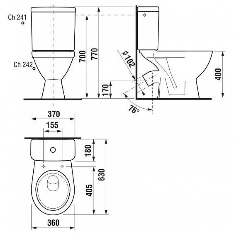 TOILET LYRA PLUS 26384