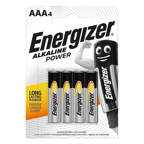 BATTERY ENERGIZER BASE AAA ALK1.5V B4