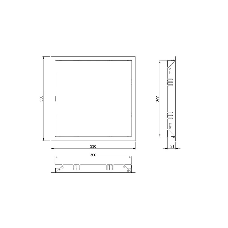 Revizinės durelės EUROPLAST RL3030. 30 x 30 cm