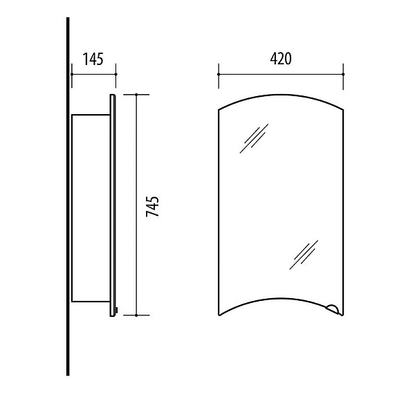 BATHROOM CABINET SV42 WHITE