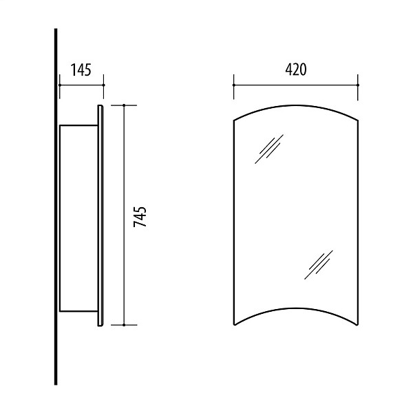 BATHROOM CABINET SV42 WHITE