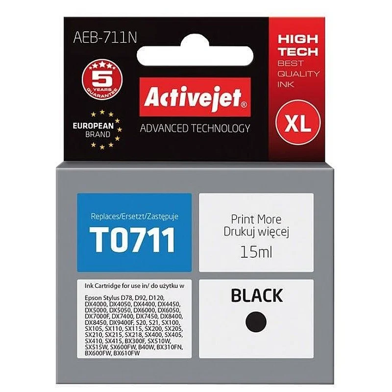 TINTE „EPSON T0711“ (Active Jet) TINTE „EPSON T0711“ (Active Jet)