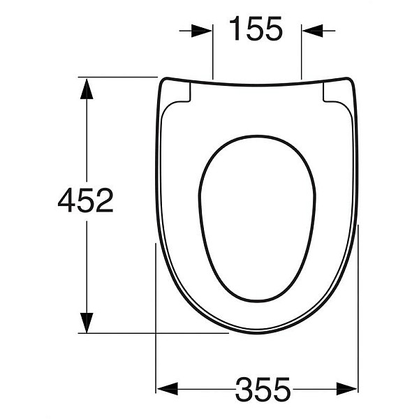 TOILET SEAT GUSTAVSBER NAUTIC AHRD WHITE