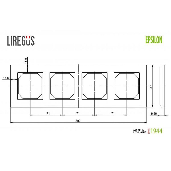 RĀMIS LIREGUS EPSILON 4-VIET. BALTS