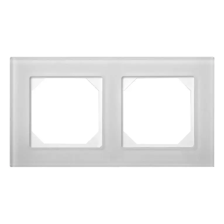 Dvivietis rėmelis LIREGUS EPSILON. baltas matinis stiklas