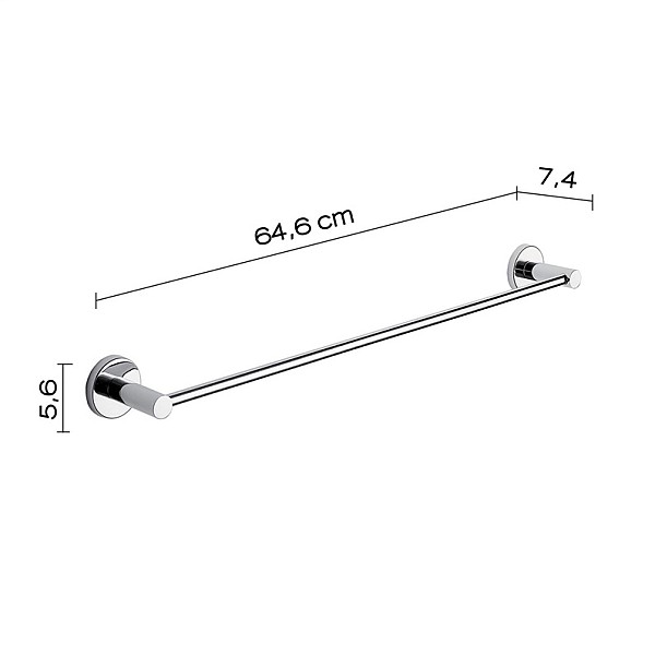 Pakaramais vannas istabai Gedy Felce FE21/6013 65x7.5x5.5cm