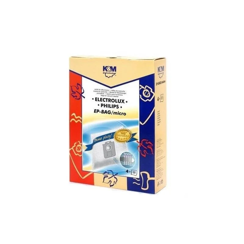 Dulkių siurblio maišeliai K&M EP-BAG Mikro. 4 vnt
