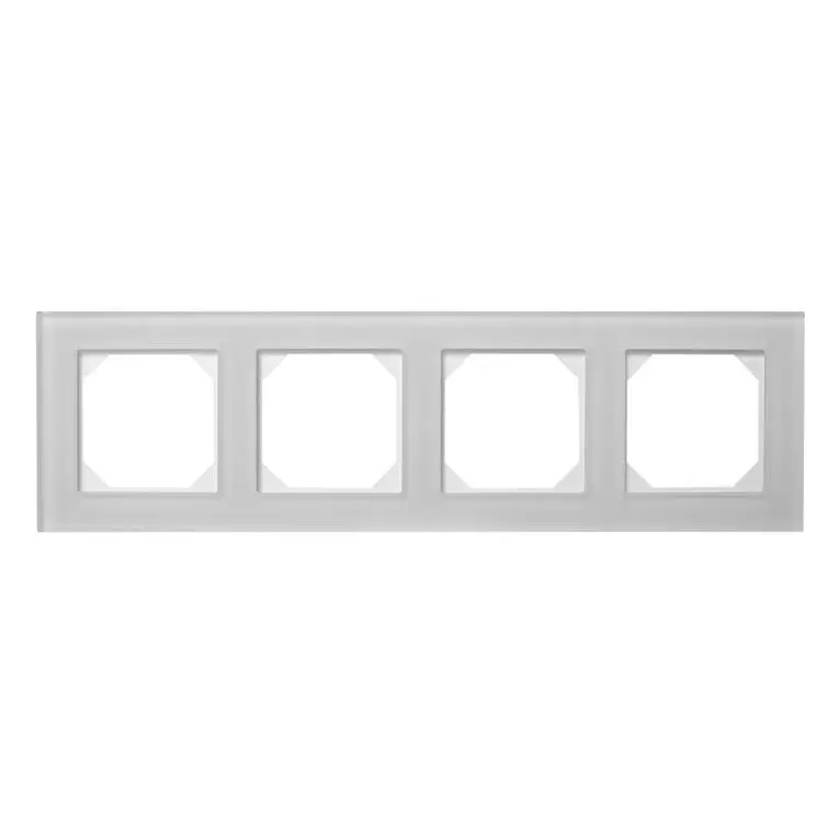 Keturvietis rėmelis LIREGUS EPSILON. baltas matinis stiklas