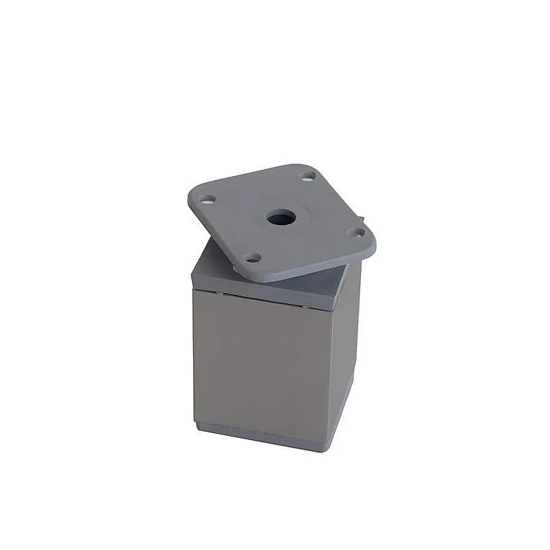 KĀJA MĒBEĻU REGUL. 40X40 H-60MM PELĒKA