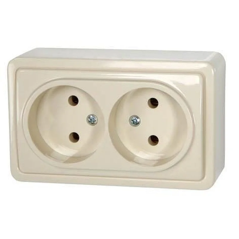 SURFACE MOUNTED SOCKET WITHOUT EARTH SURFACE MOUNTED SOCKET WITHOUT EARTH