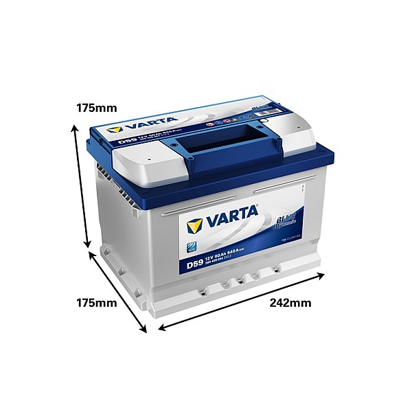 BATTERY VARTA BD 560409054 D59 60AH/540A