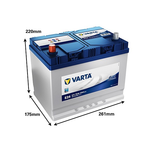 BATTERY VARTA BD 570413063 E24 70AH/630A