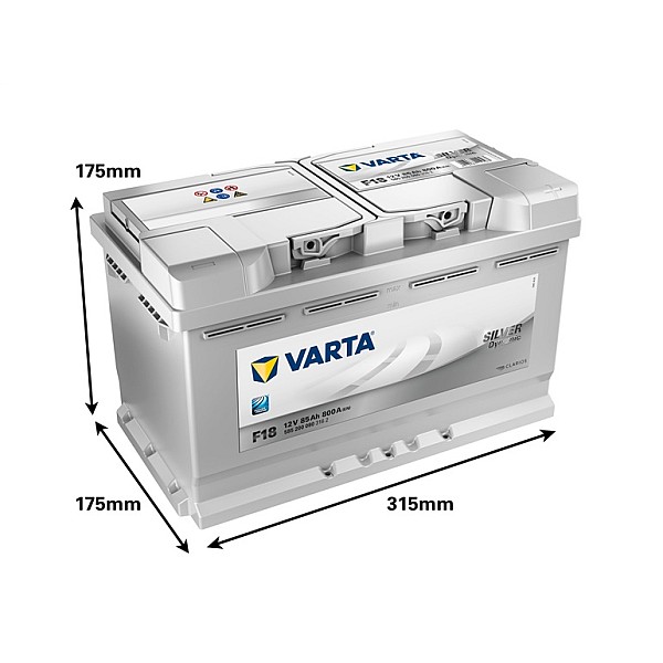 AKUMULATORS 585200080 F18 85AH/800A (VARTA)