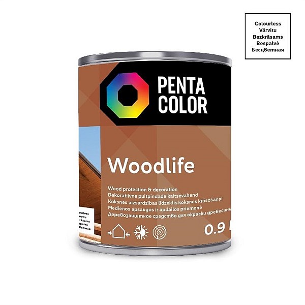 CLEAR WOOD IMPREGNATOR WOODLIFE 0.9 L