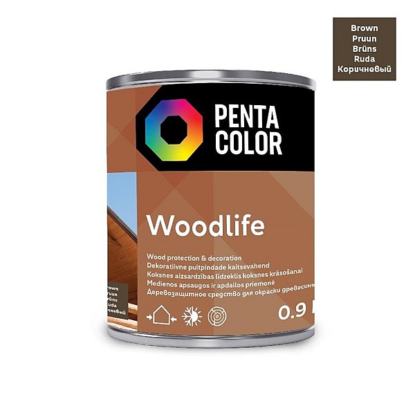 IMPREGNATOR WOODLIFE BROWN 0.9 L