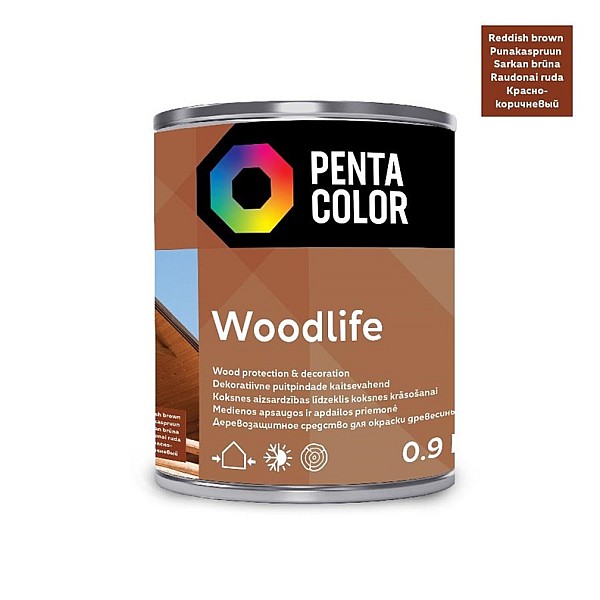 IMPREGNATOR WOODLIFE REDDISH BROWN 0.9L