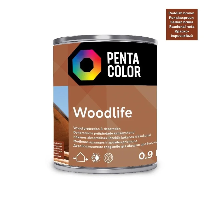 IMPREGNATOR WOODLIFE REDDISH BROWN 0.9L