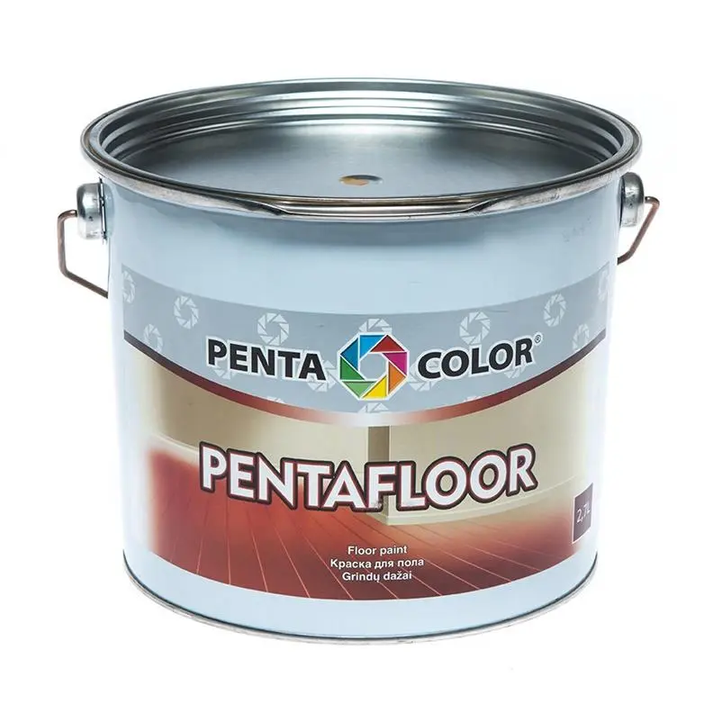 Grindų dažai Pentacolor Pentafloor. geltonai rudi. 2.7 l