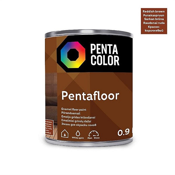 FLOOR PAINT PENTAFLOOR REDDISH BROWN