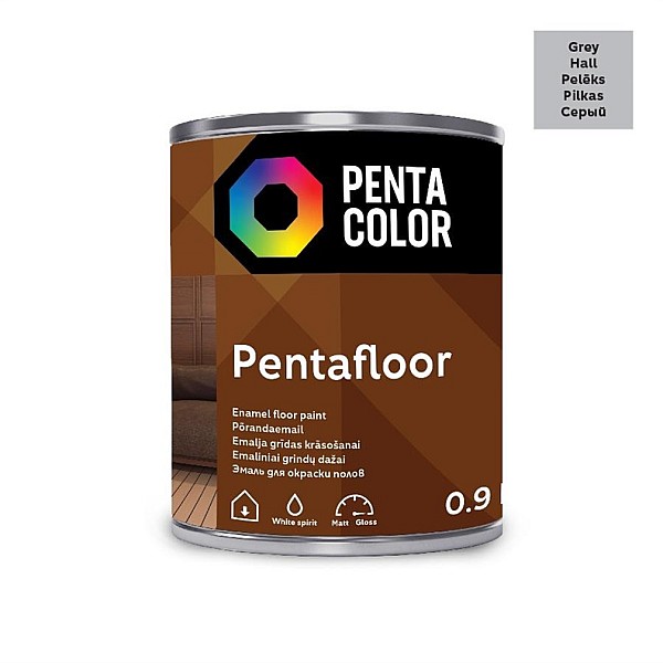 FLOOR PAINT PENTAFLOOR GREY 0.9 L