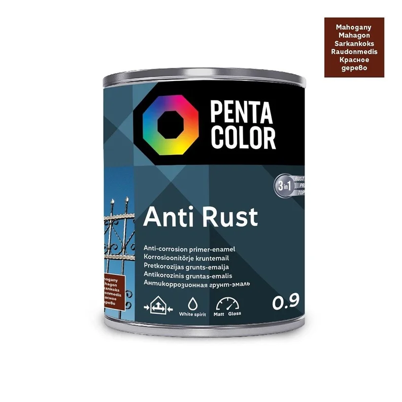 ANTICOR PAINT ANTI-RUST MAHOGANY 0.9L