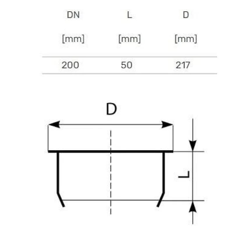 Lauko kanalizacijos aklė Magnaplast. Ø 200 mm Lauko kanalizacijos aklė Magnaplast. Ø 200 mm