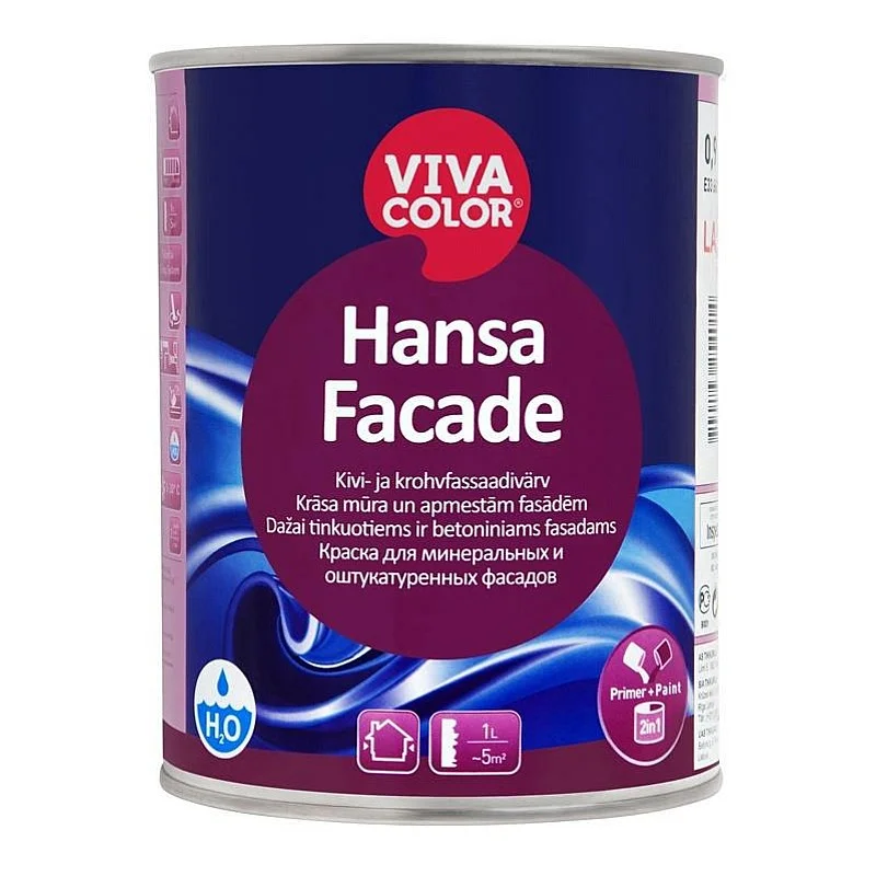 TINKUOTŲ IR MŪRINIŲ FASADŲ DAŽAI „HANSA FACADE LA“; 0.9 l