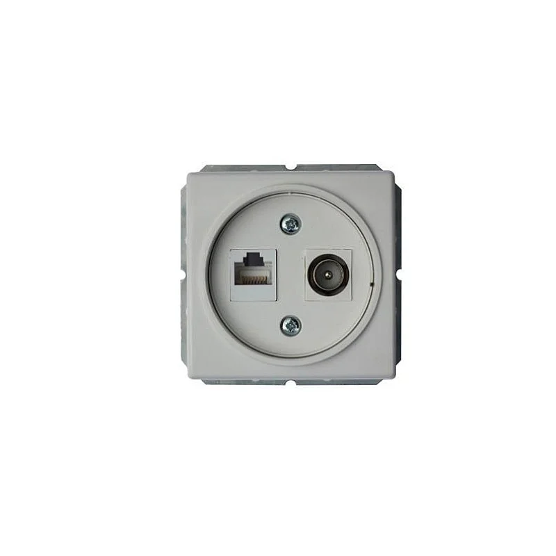 Antenos ir kompiuterio lizdas VILMA ST150. baltos spalvos Antenos ir kompiuterio lizdas VILMA ST150. baltos spalvos