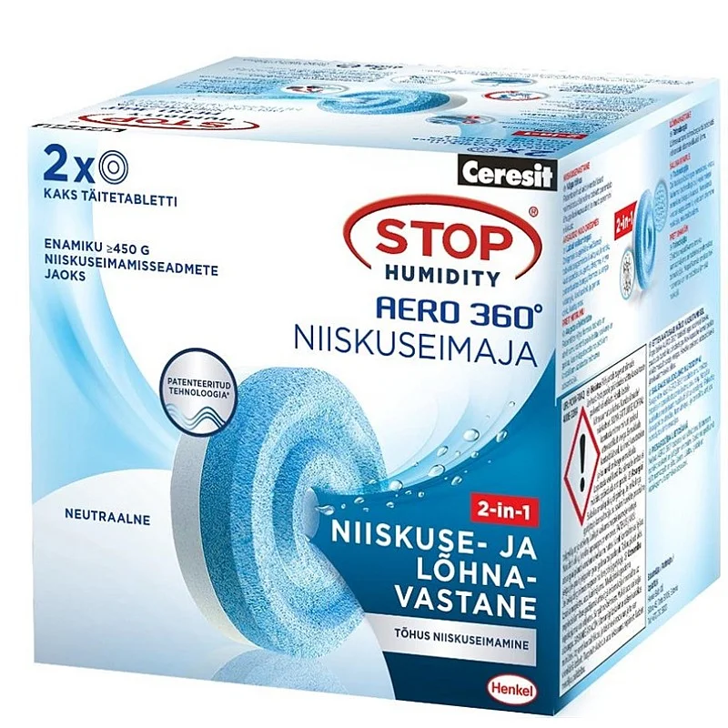 Drėgmės rinktuvo tabletės Ceresit. 20 m². 900 g