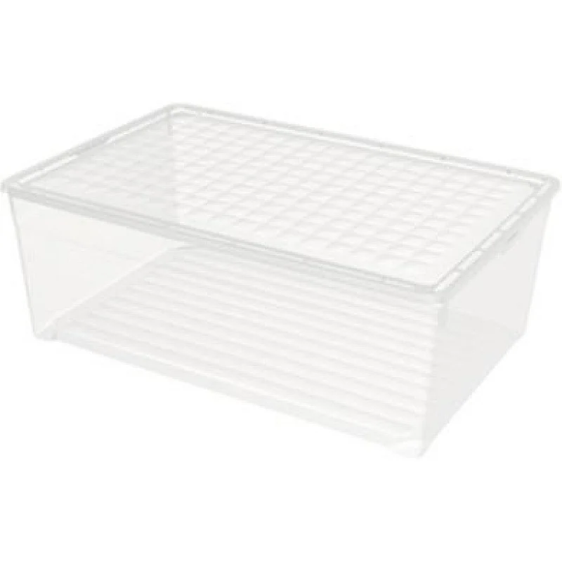 Daiktadėžė CURVER. 45 l. skaidri. 59.6×39.4×23 cm