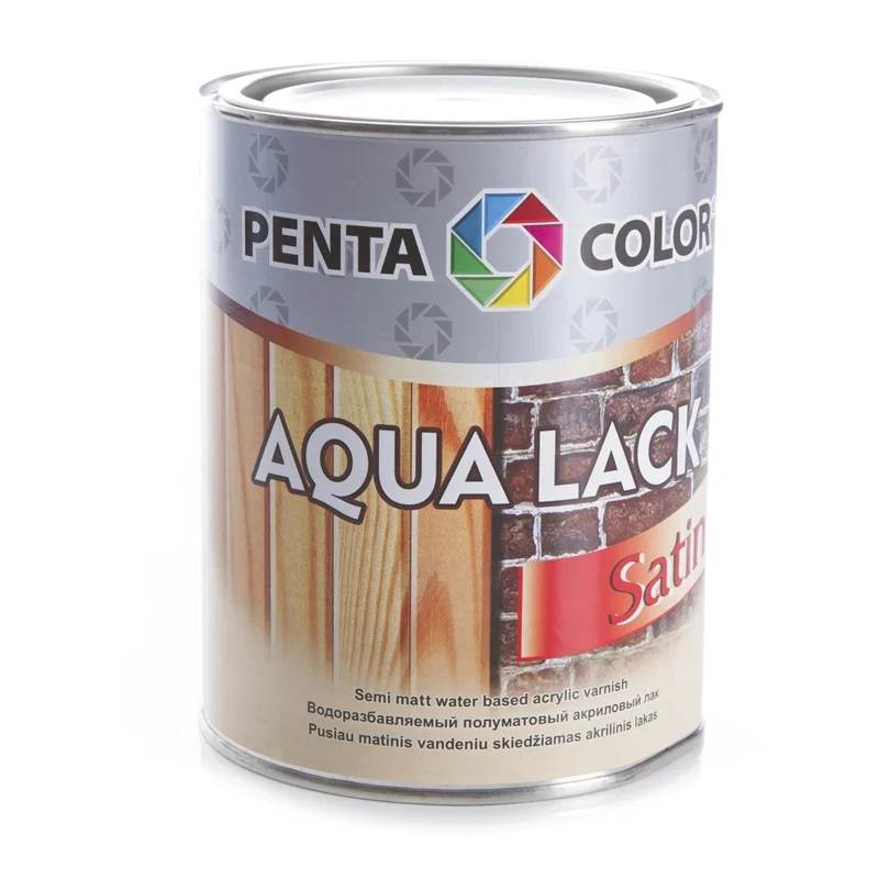 Akrilinis lakas Pentacolor Aqua Lack. pusiau matinis. 0.9 l