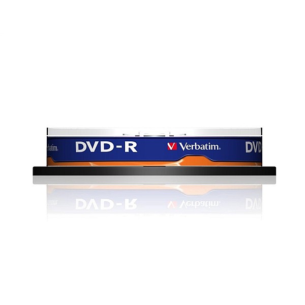 DISKI DVD-R 4.7 GB 16X 10 gab. APAĻA KASTĪTE (VERBATIM)