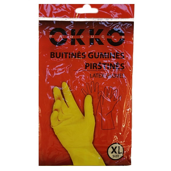 HOUSEHOLD RUBBER GLOVES OKKO XL