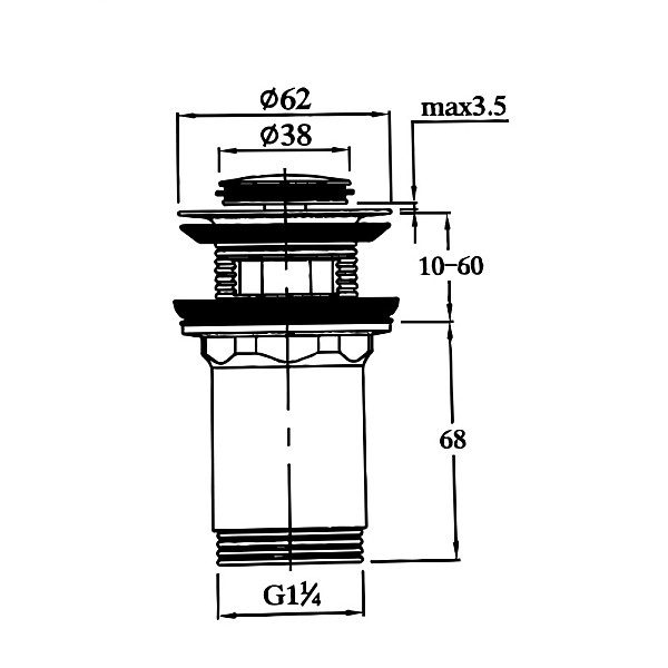 BOTTOM VALVE CD-W004 CLICK