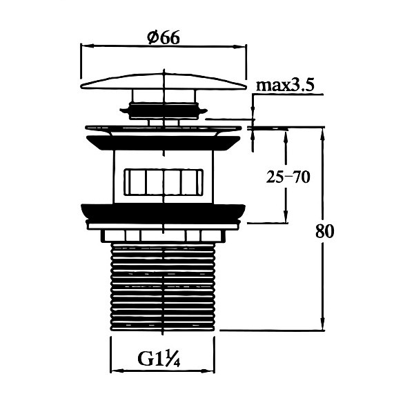 BOTTOM VALVE CD-W001 CLICK