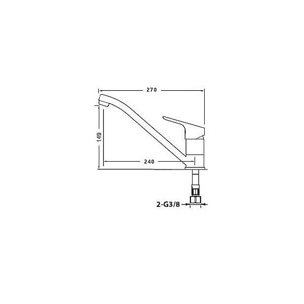 KITCHEN MIXER L-18609 ZINK