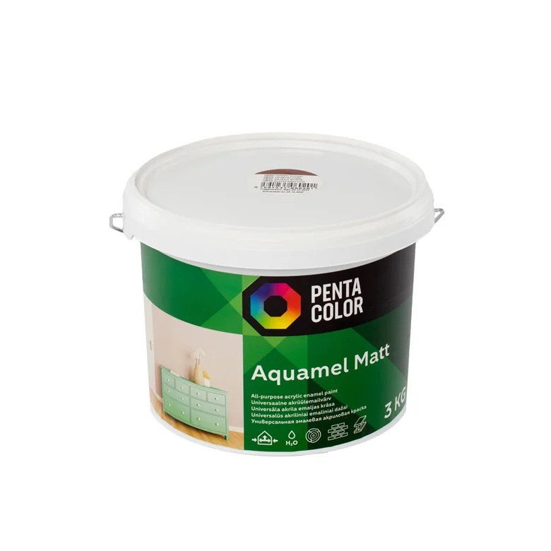 Dažai Pentacolor Aquamel. rausvai ruda. matinis. 3 kg.