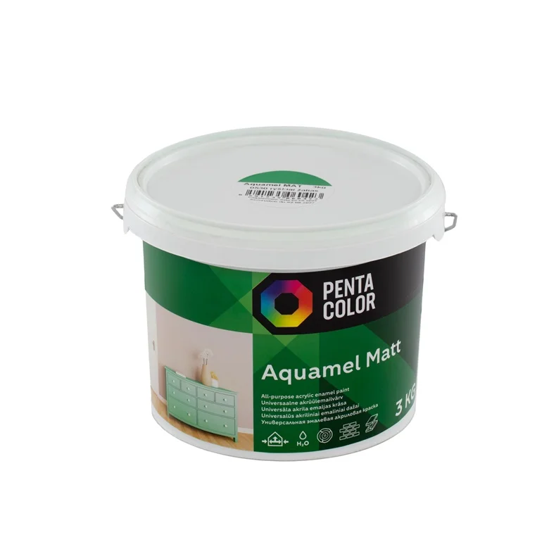 Dažai Pentacolor Aquamel. žali. matinis 3 kg.