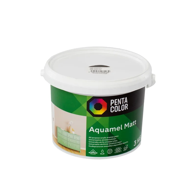 Dažai Pentacolor Aquamel. tamsaus palisandro. matinis. 3 kg.