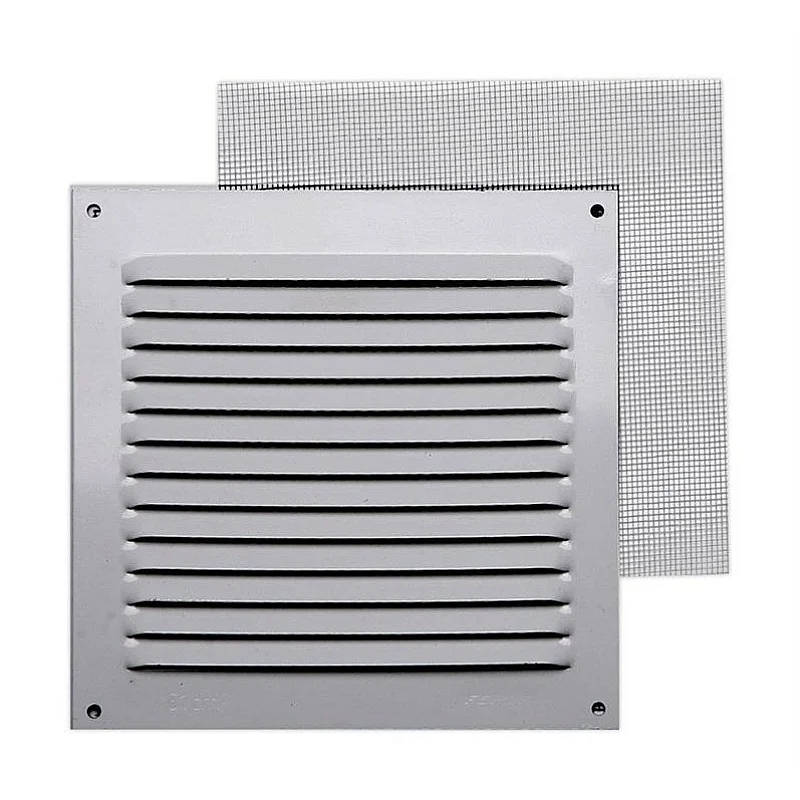 Ventiliacijos grotelės. 150 x 150 mm. su tinkleliu