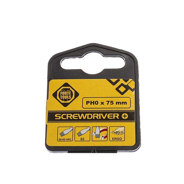 CROSS SCREWDRIVER PH0 X 75 MM