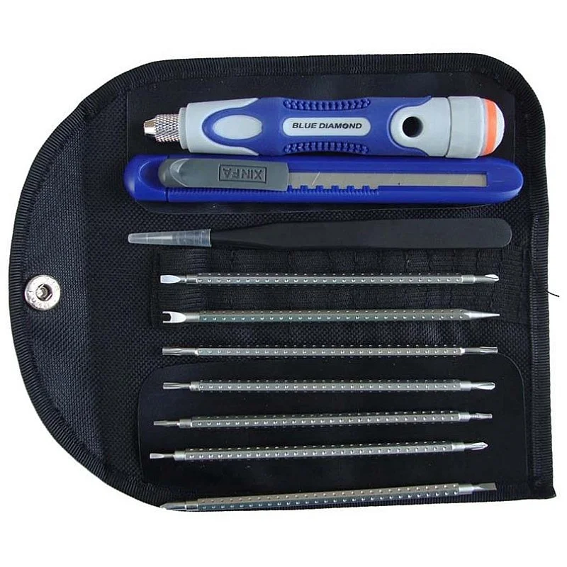 SCREWDRIVER AND HEAD SET 14 PCS